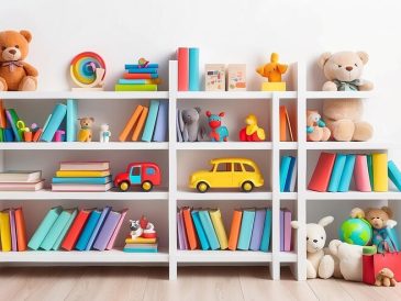półka na książki w pokoju dla dziecka